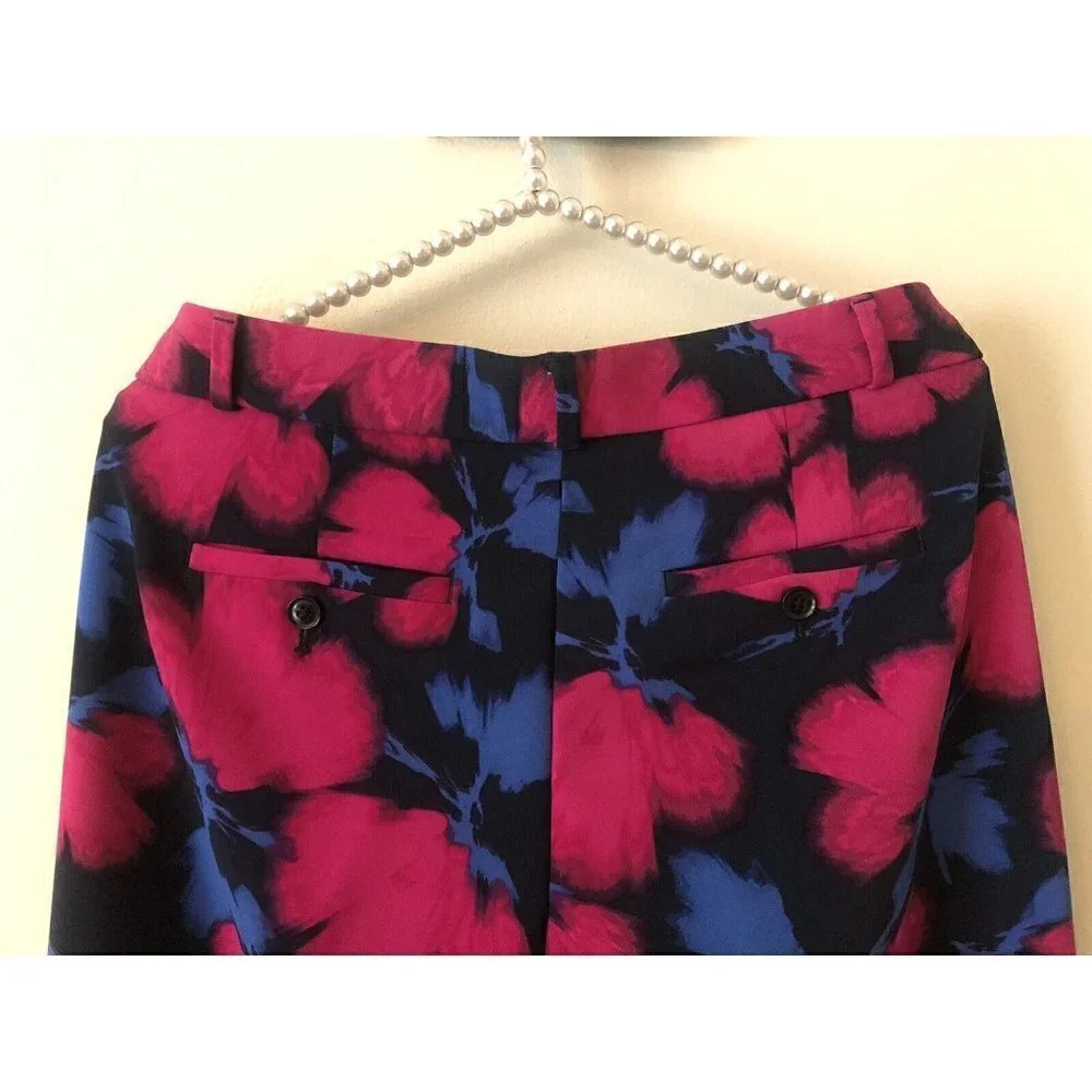 Banana Republic Womens Size 4 Avery Pants Multicolor Floral